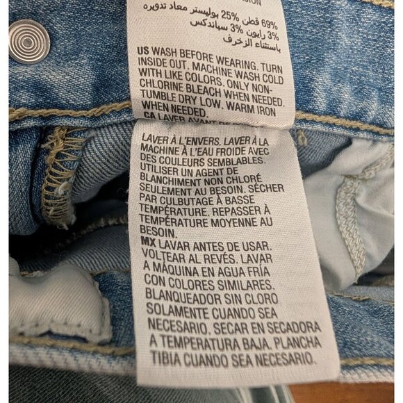 Sun + Stone Men's Light Wash Straight Leg Denim Jeans 36W 30L - Picture 12 of 13